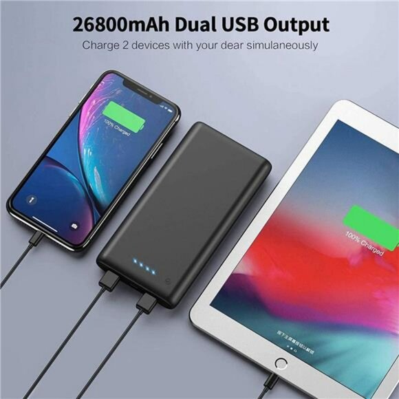 26800mAh Portable Charger Power Bank Fast Charging Battery Pack USB Output - Picture 4 of 7